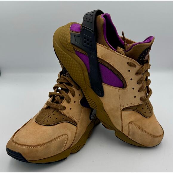 Nike Air Huarache LE \'Praline\' Brown/Purple DH8143-201 Men\'s Sz 11 # 306 main image 4